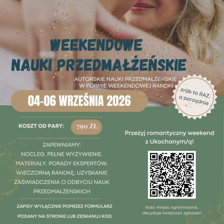 WEEKENDOWE NAUKI PRZEDMAŁŻEŃSKIE